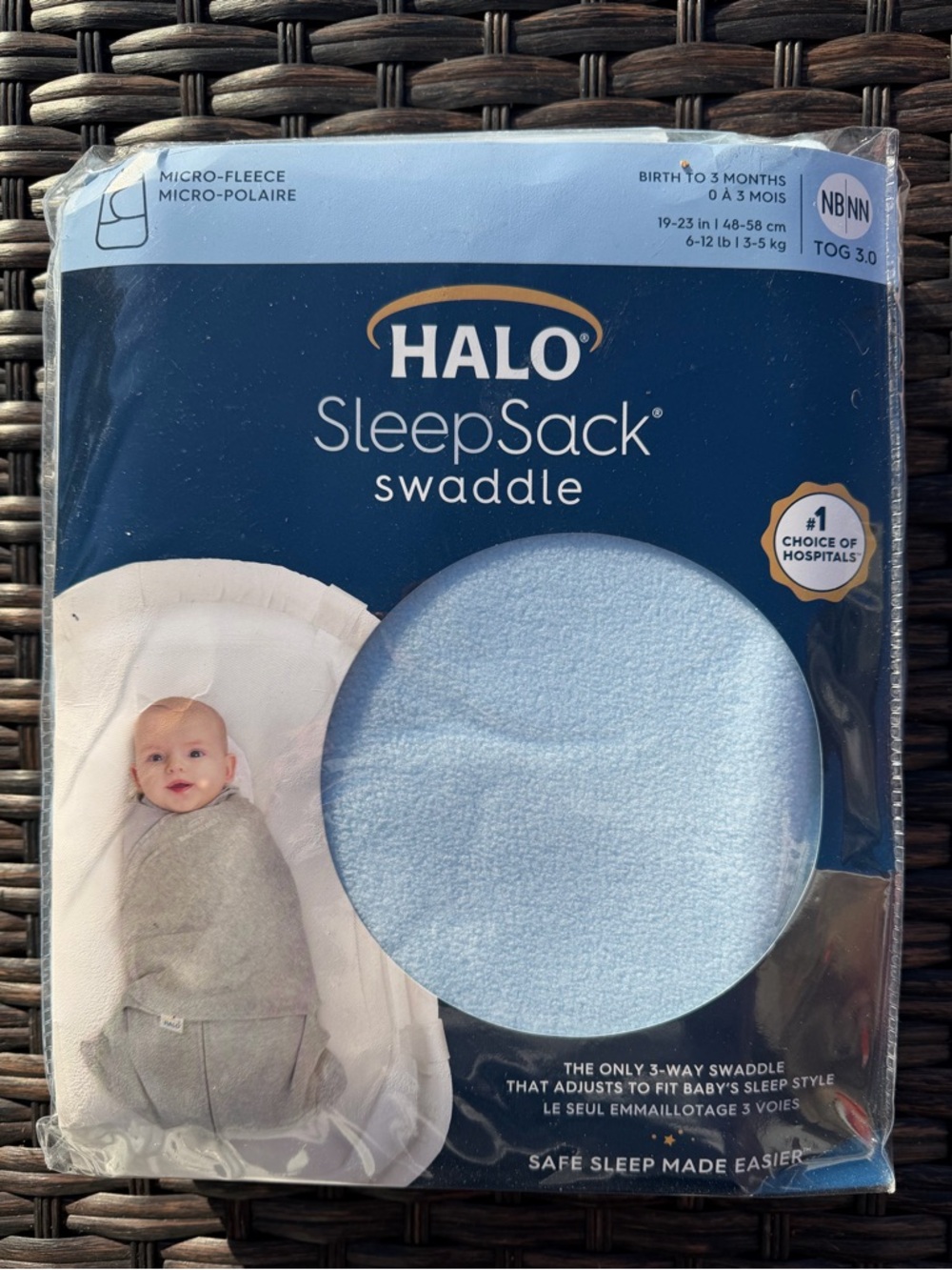 Halo SleepSack Swaddle - Light Blue